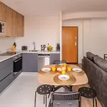 Terrace Flat By House And People Apartment