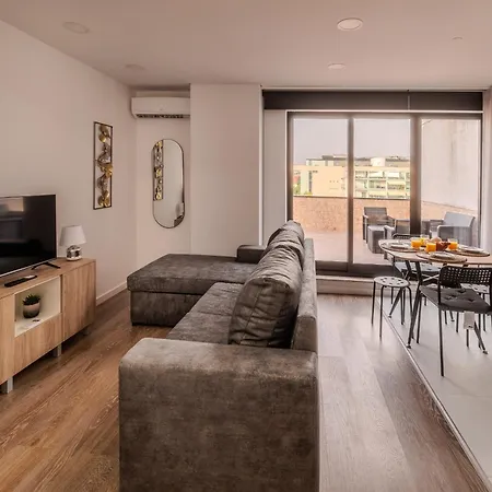 Terrace Flat By House And People Apartament